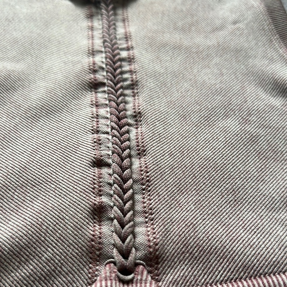 Purple Ribbed Crop Tank Top - Picture 2 of 8
